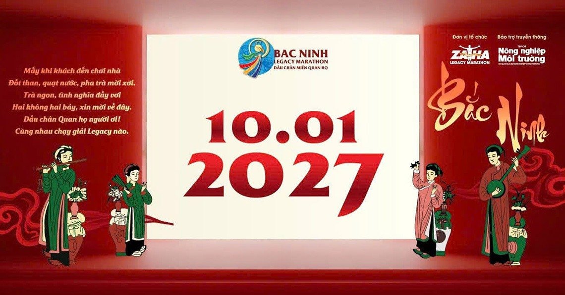 Running race «Bắc Ninh Legacy Marathon 2027 – Dấu chân miền Quan họ»