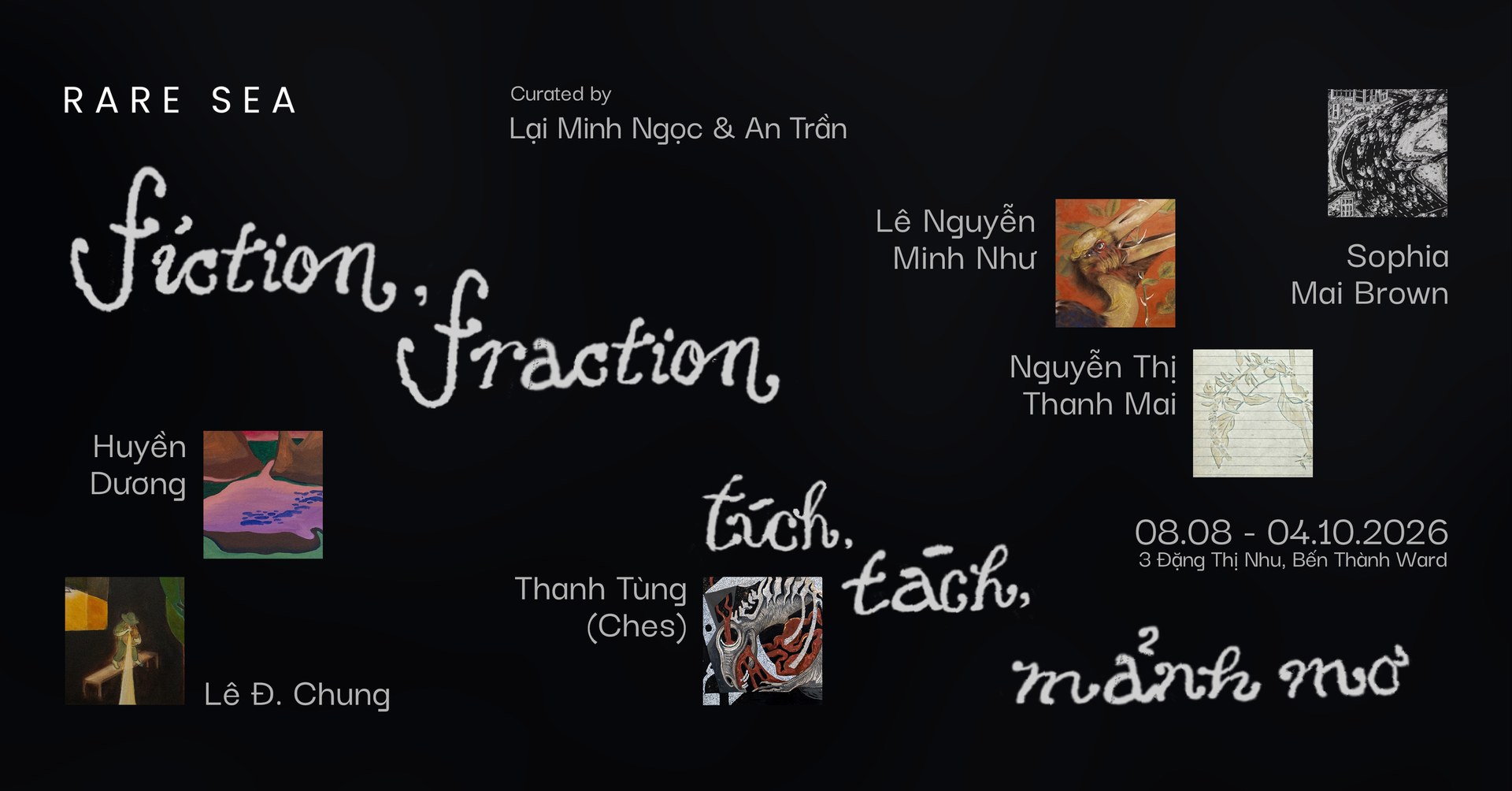 Group exhibition «tích, tách, mảnh mơ» («fiction, fraction») 2