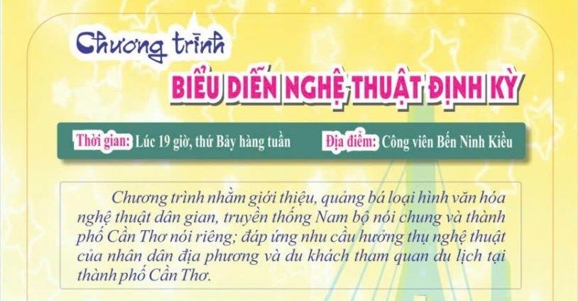 Chương trình «Biểu diễn Nghệ thuật Định kỳ» tại Bến Ninh Kiều