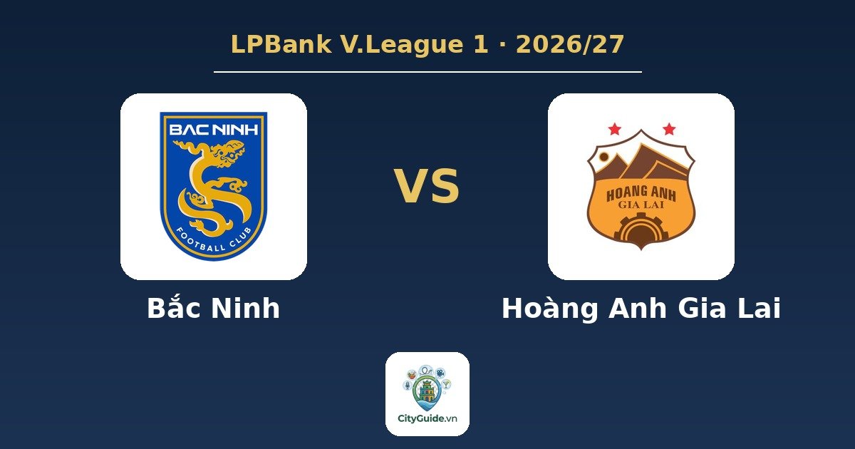 Trận đấu «Bắc Ninh - Hoàng Anh Gia Lai»