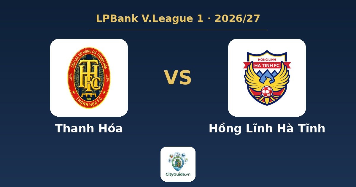 Football match «Thanh Hóa - Hồng Lĩnh Hà Tĩnh»