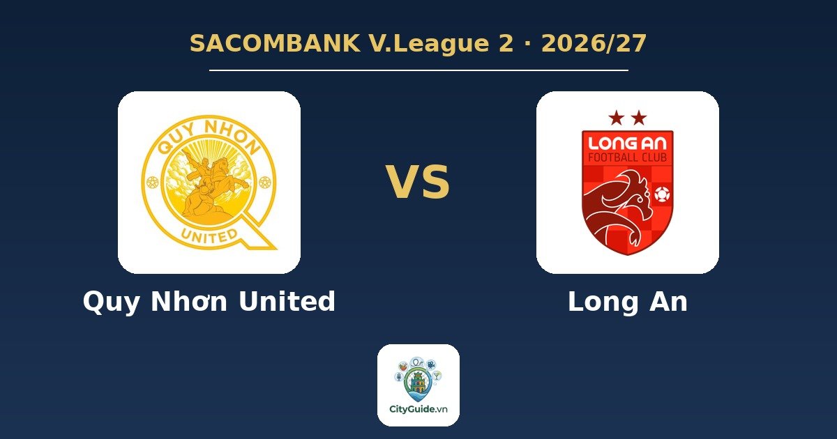 Trận đấu «Quy Nhơn United - Long An»