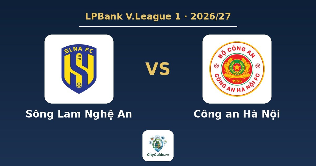 Football match «Sông Lam Nghệ An - Công an Hà Nội»